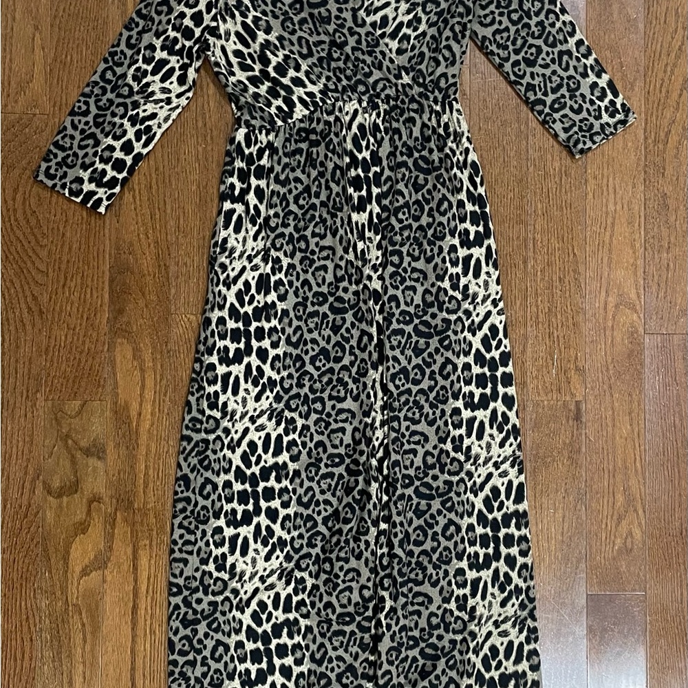 Leopard Print Maxi Dress